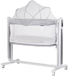 Chipolino Leagan electric si patut pentru copii Chipolino Ultima cu laterala culisanta grey (KOUL02502GRY) - esell