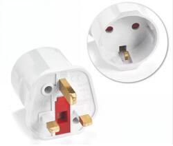 Active Adaptor priza Europa EU la UK Anglia, ACTIVE, 13A, pentru stechere EU la prize Regatul Unit (ACT-17109)