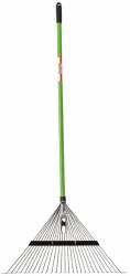  Grebla gradina pentru frunze cu dinti reglabili, maner fibra de sticla 150 cm, cap din otel, 58x40x150 cm, verde (FUR-8676) Grebla