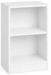 VASAGLE Noptiera cu compartimente deschise si raft reglabil, stil minimalist, MDF si PAL, 40x30x60 cm, alb (EZ-LET666WB01)