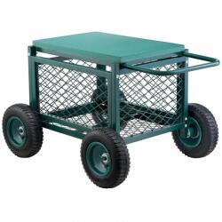  Carucior multifunctional pentru gradina cu sezut, 760Ã-520Ã-440 mm, Capacitate 181 kg, Otel, Roti gonflabile (KYDHYZYZXCWKUET6P001V0)