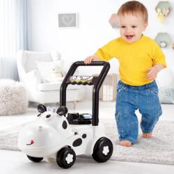 Procart Jucarie de impins, premergator vacuta, platforma interactiva, 47x30x47 cm (QX7715)