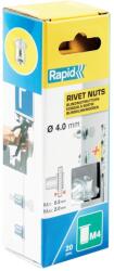 Rapid 5000671, set 20 nituri cu filet tip piulita M4, 2.0 mm (5000671)