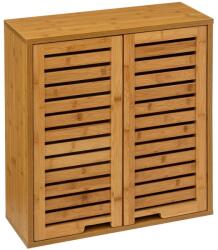  Dulap suspendat 5Five Sicela cu usa si rafturi, bambus si MDF, 52x20x59 cm, natur (JJ-160816) Garderoba