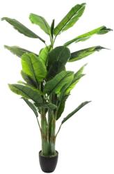  Planta artificiala Atmosphera Banana tree cu ghiveci, bananier, 116x116x168 cm, verde (JJ-155728)