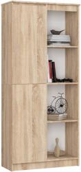 Dulap cu usa si 8 etajere, PAL laminat 16 mm, 80x35x180 cm, stejar sonoma (AK-26901518-2/2) Garderoba