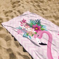  Prosop pentru plaja, dreptunghiular, 150x70 cm, model roz flamingo, REC54WZ13 (jolly_REC54WZ13) Prosop