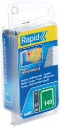 Rapid 40109576, set 648 capse de inalta performanta, sarma din otel galvanizat, varfuri divergente, No. 140, 14mm (40109576)