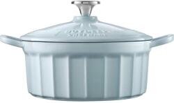 Buydeem Enameled Cast Iron Dutch Oven 2, 9L, model CP521, color White Blue (CP521-WB)
