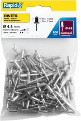 Rapid 5000380, set 100 de nituri de 4-7 mm, Ø4.8 x 10 mm (5000380)