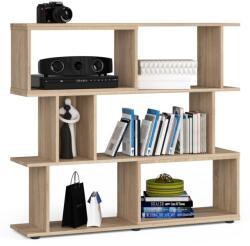  Etajera modulara cu 6 rafturi pentru depozitare, PAL laminat 16 mm, 120x28x108 cm, stejar sonoma (AK-04384092-2/2) Raft