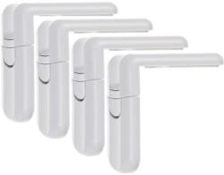 Malatec Set 4 sisteme de siguranta pentru sertare si dulapuri, 7.5x4 cm Malatec MY6832 (B3406832) Garderoba