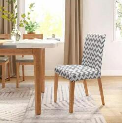 AVEX Husa universala pentru scaune clasice, model WAVE, culoare GRI + ALB (AG865)