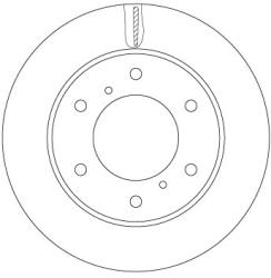 TRW Disc Frana Df6735 Fiat Fullback Pick-Up Mitsubishi L200 / Triton/Pajero Sport Ii (DF6735)
