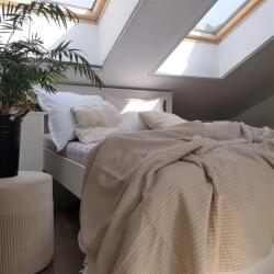 Kotonia Home Cuvertura Kotonia Home - Pique, 220x240 cm, 100% bumbac, pearl (002436)