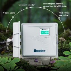 Hunter Programator irigatii Hunter Pro HC 601E Wi-Fi 6 ZONE exterior