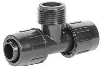  Teu cu Gheare 20 mm x 3/4" FE - Conector Profesional la 6 bari pentru Tub Moale