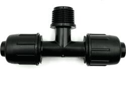  Teu cu Gheare 16 mm x 1/2" FE - Conector de Înaltă Siguranță la 6 bari pentru Tub Moale