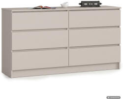 AKORD CLP K140 Komoda Laminált Lap Kasmír 6 Fiókos (AKO-KOMMK1406SZKASPK)