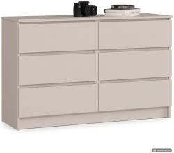 AKORD AKORD CLP K120 Komód Laminált Lap Kasmír 6 Fiókos (AKO-KOMMK1206SZKASPK)