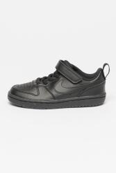 Nike Nike, Court Borough tépőzáras műbőr sneaker, Fekete, 27.5 EU (DV5457-002-10.5C)