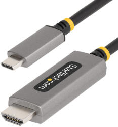 StarTech 136B-USBC-HDMI213M, 3 M, USB C-típus, HDMI A-típus (Standard), Dugó, Dugó, Egyenes (136B-USBC-HDMI213M)