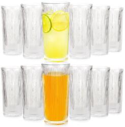 Vilde 12 darabos pohárkészlet, 320 ml, átlátszó, magasság 15 cm, átmérő 7, 3 cm (SET704)