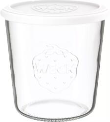 Weck Befőttesüvegek 0, 5 l, műanyag fedéllel, 4 db-os készlet