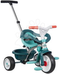 Smoby Tricicletă cu spătar și sistem de rulare liberă Be Move Comfort Blue Tricycle Smoby cu tijă de ghidaj reglabilă și roți silențioase EVA de la 10 luni (SM740421)