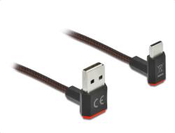 Delock Cablu de date Delock, USB-A male - USB-C male, 0.2 m, Black-Red (85274)