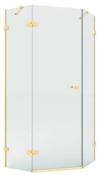 NEW TRENDY Eventa Gold Brushed zuhanykabin 90x90 cm arany csiszolt/átlátszó üveg EXK-8386 (EXK8386)
