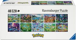 Ravensburger Puzzle panoramic Ravensburger de 40 320 piese - Pokemon: Holiday Journey (12001899) Puzzle