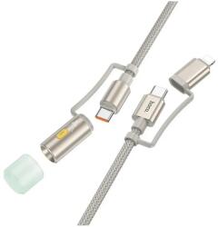 hoco. USB Type C Lightning Töltő/adatkábel Világosszürke 1.2m U138 (U138)