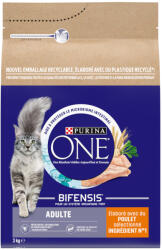 ONE 2x3kg Felnőtt teljes kiőrlésű csirke PURINA ONE - Macskatáp