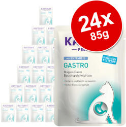 KATTOVIT 24x85g Kattovit Gastro tasakos nedves macskatáp- MixI: 12x lazac & rizs + 12x csirke & rizs