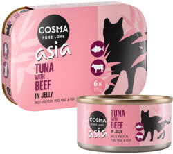 Cosma 24x170g Cosma Asia aszpikban nedves macskatáp- Tonhal & marha