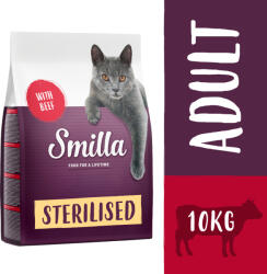Smilla 10kg Smilla Adult Sterilised marha száraz macskatáp