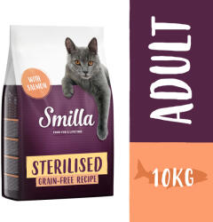 Smilla 2x10kg Smilla Sterilised gabonamentes lazac száraz macskatáp