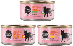 Cosma 6x170g Cosma Asia Fruit aszpikban nedves macskatáp vegyesen