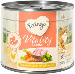 Feringa 12x200g Feringa Vitality Sensitive csirke nedves macskaeledel