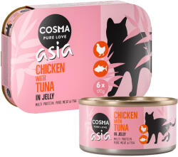Cosma 24x170g Cosma Asia aszpikban nedves macskatáp- Csirke & tonhal