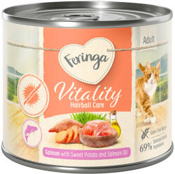 Feringa 12x200g Feringa Vitality Hairball Care lazac nedves macskatáp