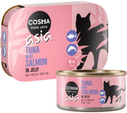 Cosma 24x170g Cosma Asia aszpikban nedves macskatáp- Tonhal & lazac