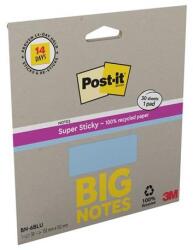 3M POSTIT Blocnotes autoadeziv, 152x152 mm, 30 de coli, 3M POSTIT "Super Sticky", albastru, 30 de coli