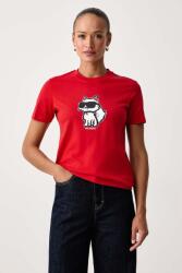 Karl Lagerfeld tricou pentru femei din bumbac IKON SKETCH 99KK-TSD11L_33X (A1W17128)