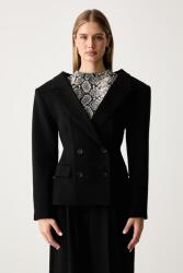 Karl Lagerfeld sacou cu două rânduri de nasturi pentru femei cu lână KL STUDIO 9BY2-KZDZL8_99X (B4W14034)