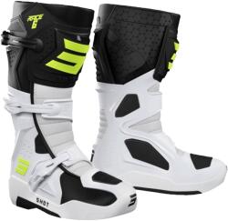 Shot Ghete motocross Shot Race 6 negru-alb-galben fluo 2 - calitate II. - II. calitate - II. calitate (IISHOA09-24B1-A012)