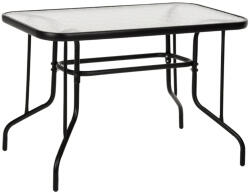 TopMebel Маса Toledo TopMebel метал - закалено стъкло в черен цвят 110x60x70см