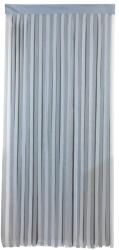 Maximex Wenko ajtófüggöny szürke-fehér csíkos, 90x200 cm, rovarbiztos, levágható, tépőzáras rögzítés, poliészter