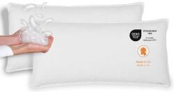 sleepling Pehely és Toll Párna 40x80 cm, 2 db, 100% Pamut Huzat, 100% Duna és Toll Töltet, Mosható, Oeko-TEX, EU Gyártás, Fehér